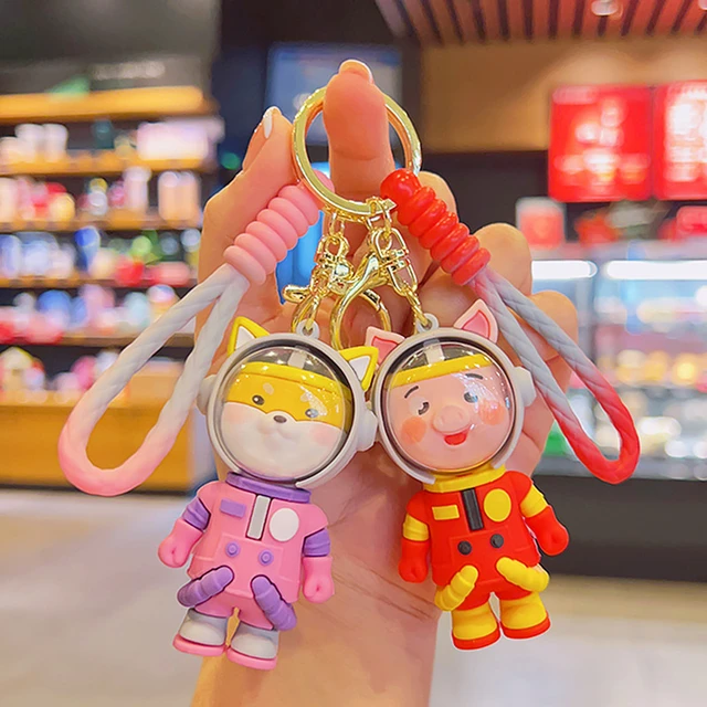 Cartoon Cool Astronaut Keychain Cute Doll Keyring Fashion Couple Bag Charm  Holder Ornament Key Chain Car Pendant Birthday Gift - AliExpress