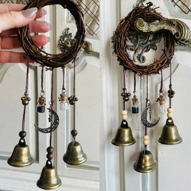 Witch Bells for Home Protection, Handmade Witchy Decor for