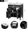 30" Bathroom Vanity with Single Sink Combo, Modern Undermount Bathroom Sink Cabinet with 2 Drawers and a Tip-Out Drawer 2