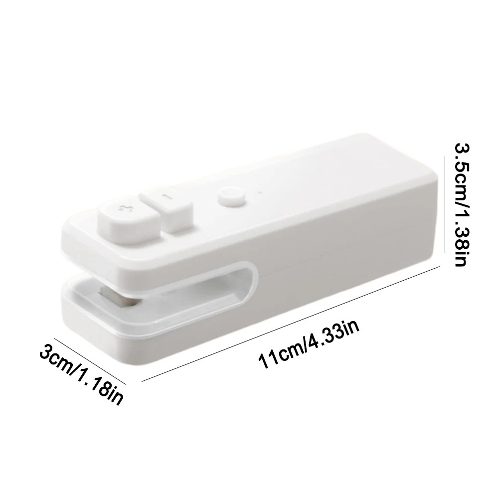 2 in 1 Heat Sealer with Cutter USB Rechargeable Mini Bag Sealer Food Sealing Machine for Plastic Bags Chip Cookies Snacks Fresh 6