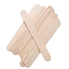 100 Pieces Disposable Wood Stick Beauty Spatulas Log Hair Removal Wax Coating and Scraping Tool Eyebrow Trimming Wooden Stick 4