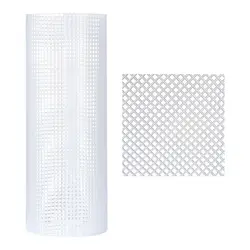 Durable Plastic Mesh Cloth Bag for DIY Rug and Latch Hook Crafts (33x50cm) (Large Grid)