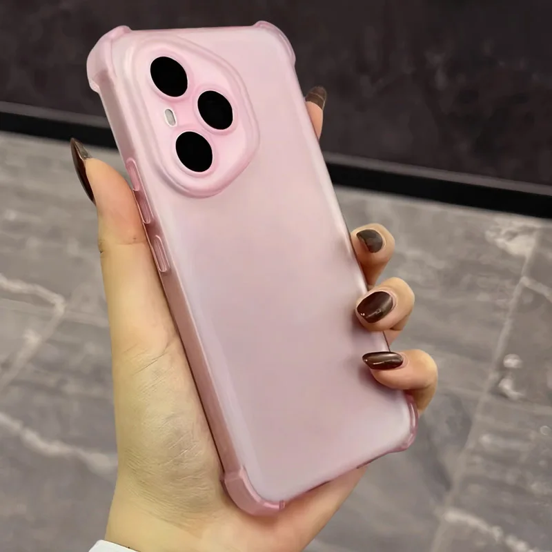 Airbag Shockproof Transparent Matte Silicone Phone Case - Soft Cover