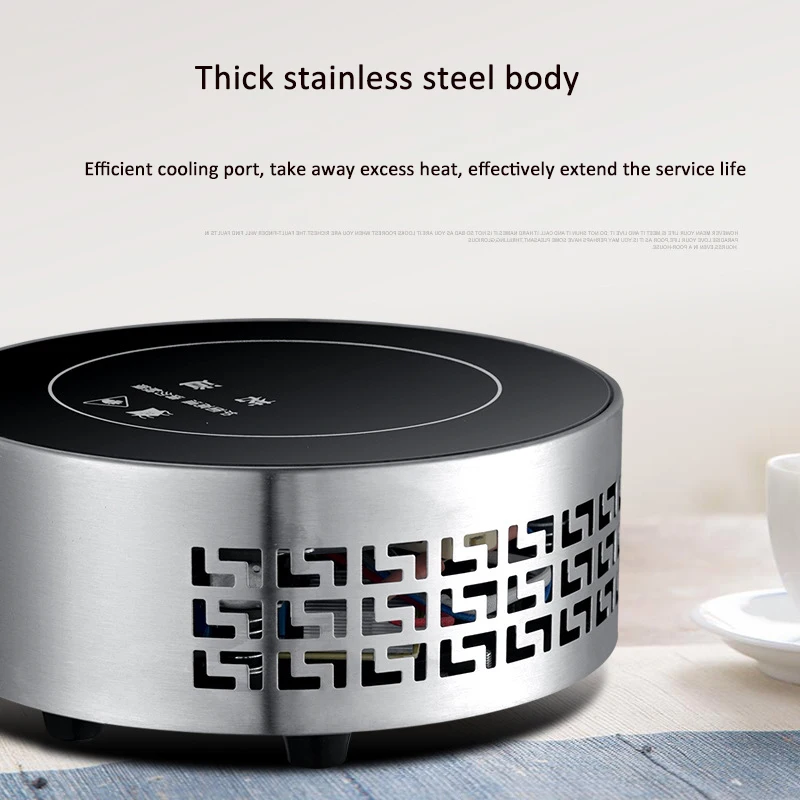 1500W Hot Cooker Plate Multifunction Electric Stove Heater Hotpot Tea Maker Water Heater Boiler Milk Heating Furnace Seat 220V 5
