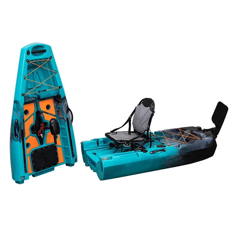 Pedals Detachable Foldable kayak with Electric Motor New Designed A06024 1 Person Modular Fishing Kayak