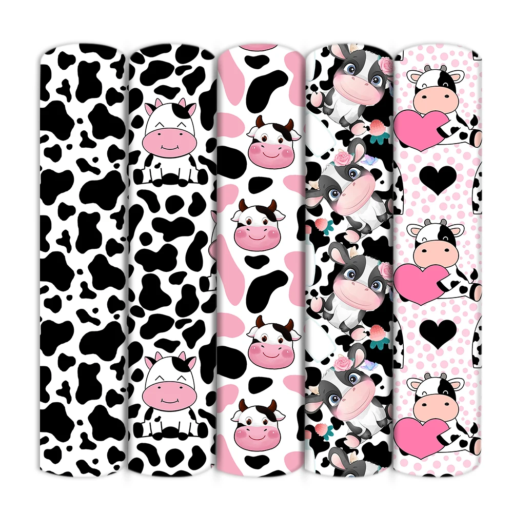 Lumelo and Ginger - Gingham Brown - Cows Coordinate - Printed by Family Fabrics
