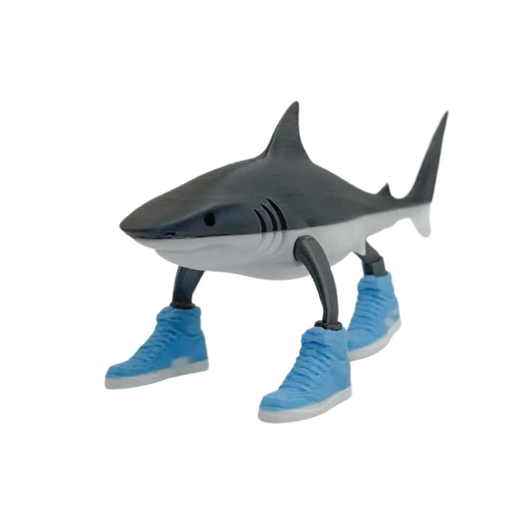 Creative Abstraction Shark Action Figure - The Classic of Mountains and Seas