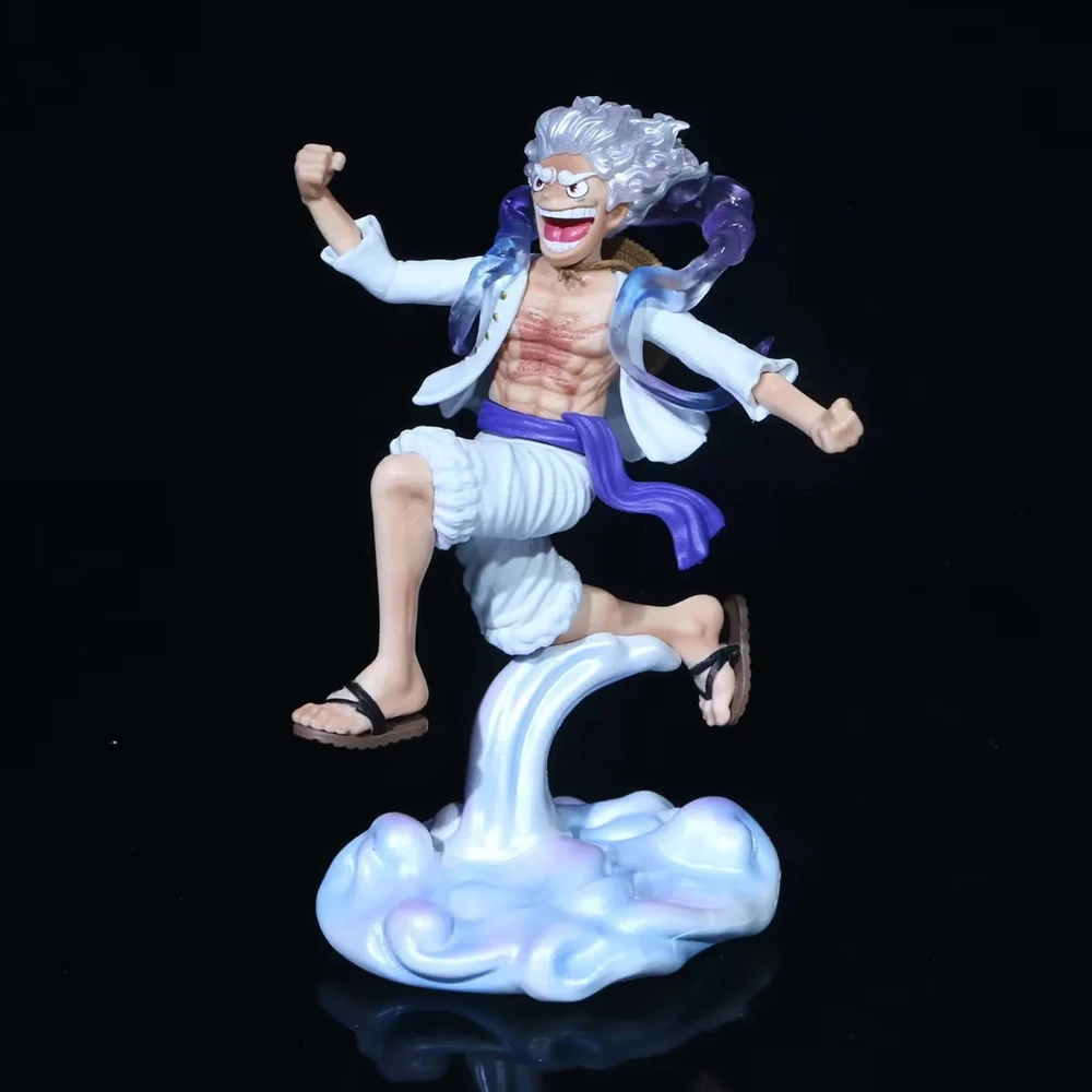 One Piece Luffy Gear 5 Anime Figure Sun God Nika 17cm Pvc Action Fi