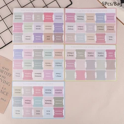 Boho - Themed Laminated Bible Study Tabs (Set of 5) (Style 2)