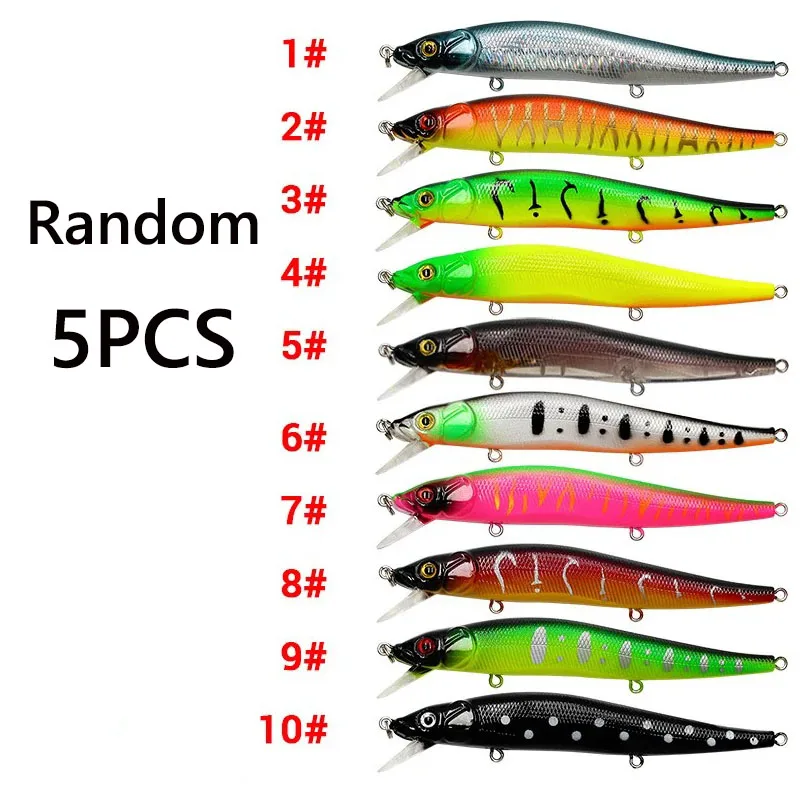 Fishing Lure 11.5cm/14g Minnow Crankbait Wobblers 3D Eyes Perch Artificial Bait Pike Carp Bait Swim Fishing Pesca 1/3/5pcs fishing lure