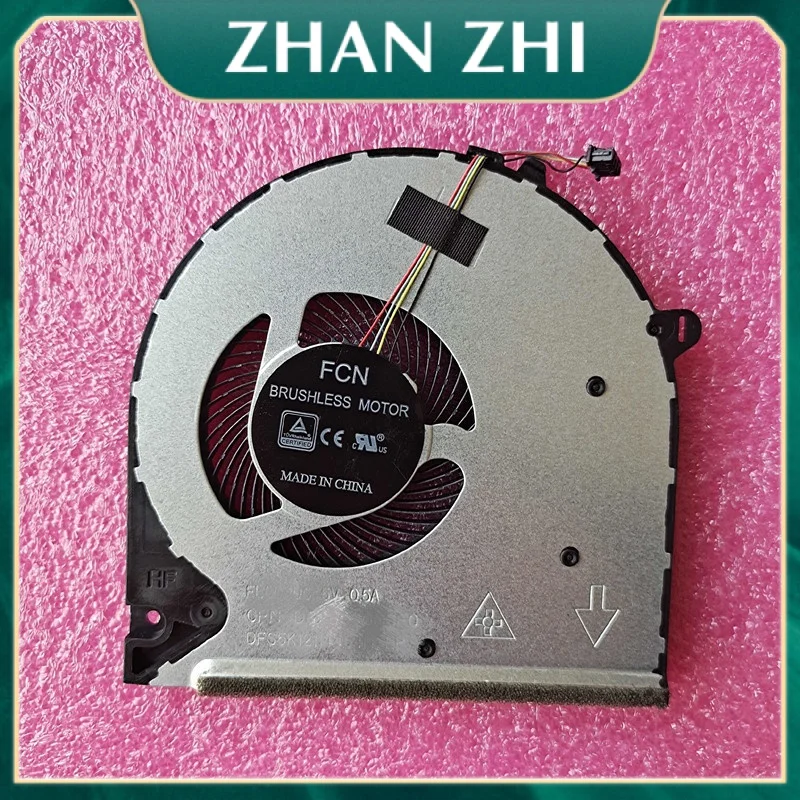 

New Laptop Cooler CPU Fan For HP 15-DU 15S-DU 15-DW DY L52034-001 TPN-C139 DC28000N6F0 DC5V 0.5A FLG0 DFS5K12114464N
