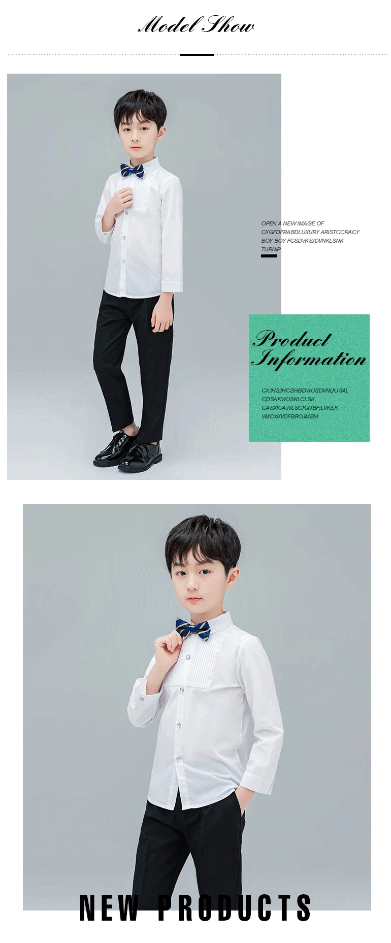 Baby Kleinkind Teenager Kleidung Schuluniform Jungen Hemden weiß Langarm Turn-Down Kragen Kinder Shirt für Jungen Kinder Tops – Detail 4