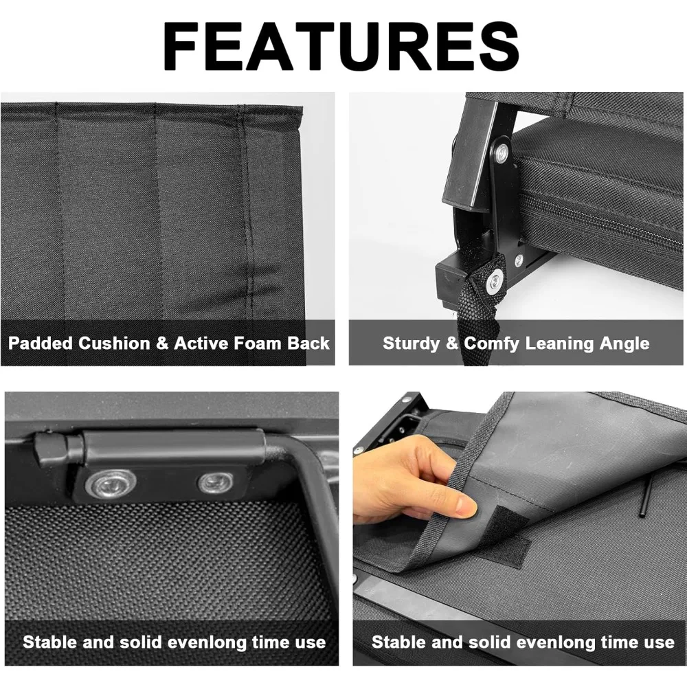 Heated Folding Stadium Seats Set 4