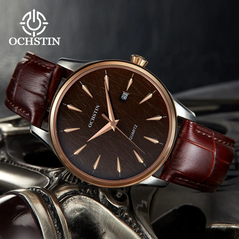 OCHSTIN2024 New Simple and Comfortable Dreamer Series Multifunction Quartz Movement Wristwatch Men's Quartz Watch