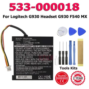 New Phone 533-000018 Battery For Logitech G930, Gaming Headset G930, Headset G930, F540 MX Batteria In Stock