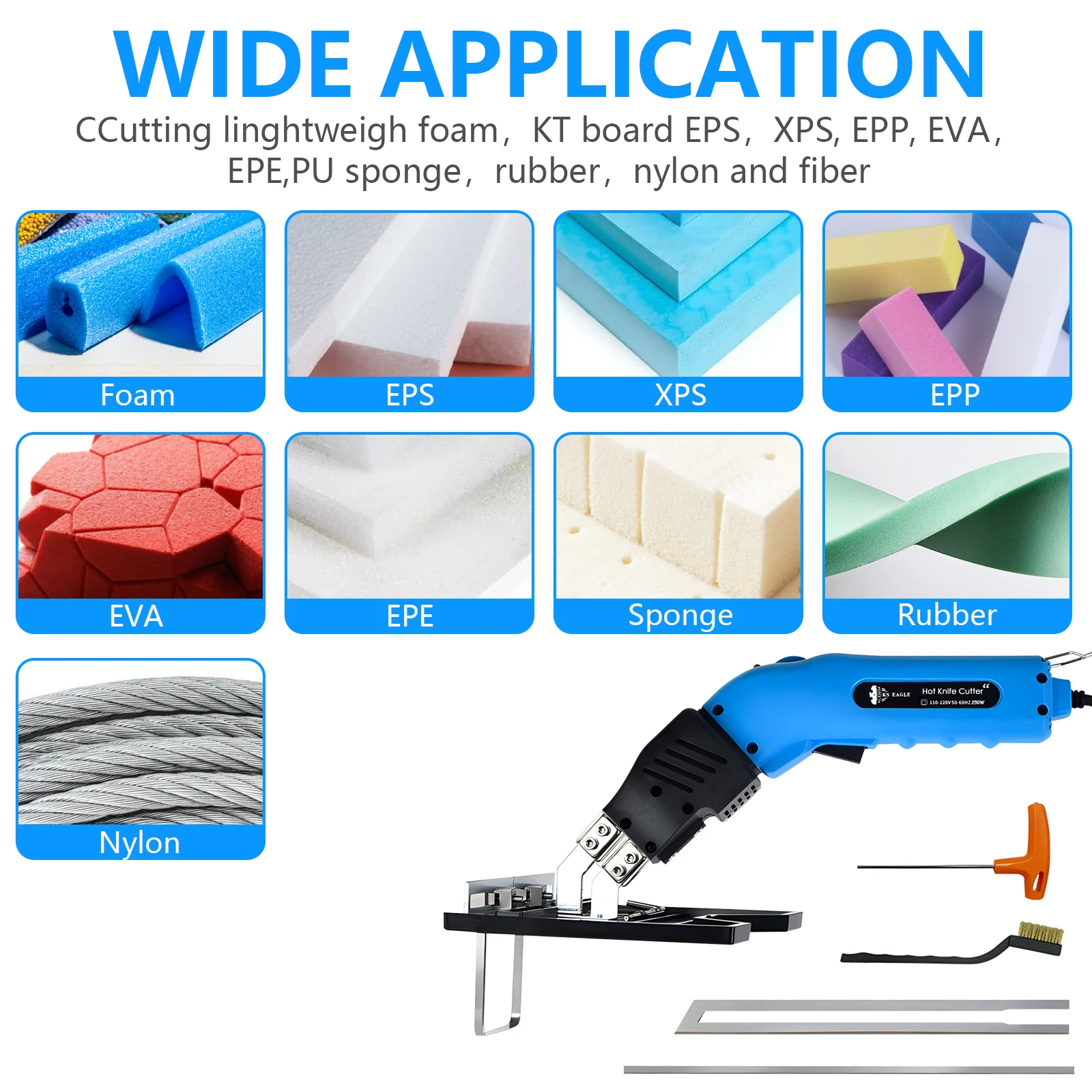 Foam Cutter Styrofoam Cutting Knife 110V/230V Foam Cutter Hot Knife Electric Foam Cutting Machine Thermal Engraving Cutter Knife 2