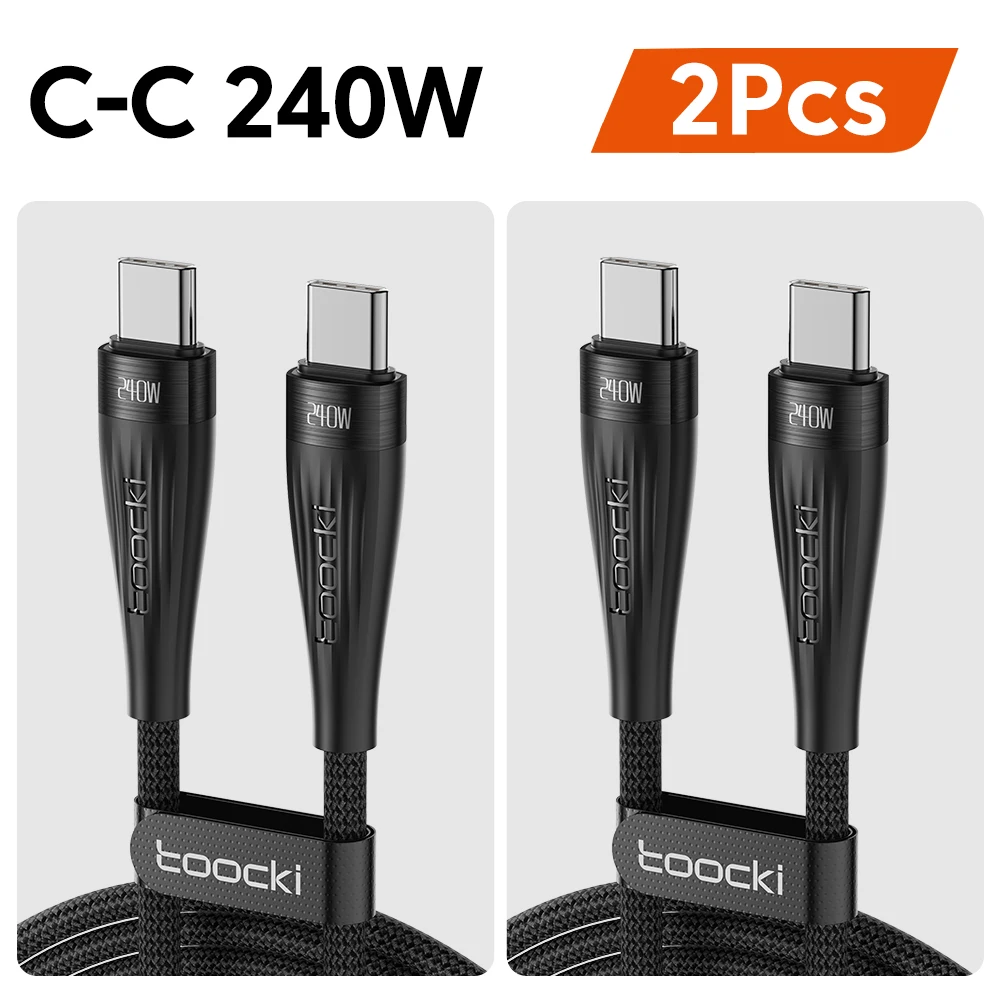 Toocki 240W Fast Charging USB-C to USB-C Cable, 0.25M