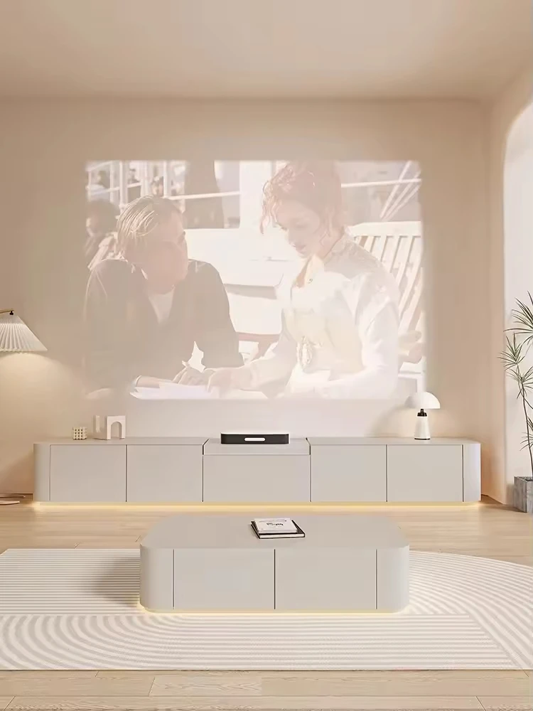 Intelligent Remote Control TV Stand High-Tech Laser TV Cabinet