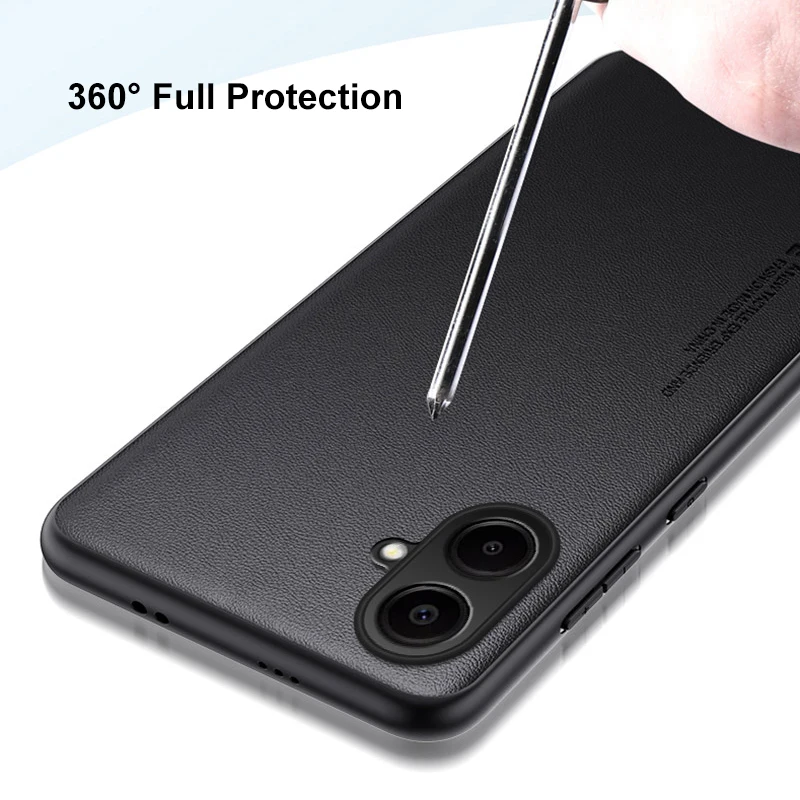 Luxury PU Leather Shockproof Phone Case - Full Protection Back Cover