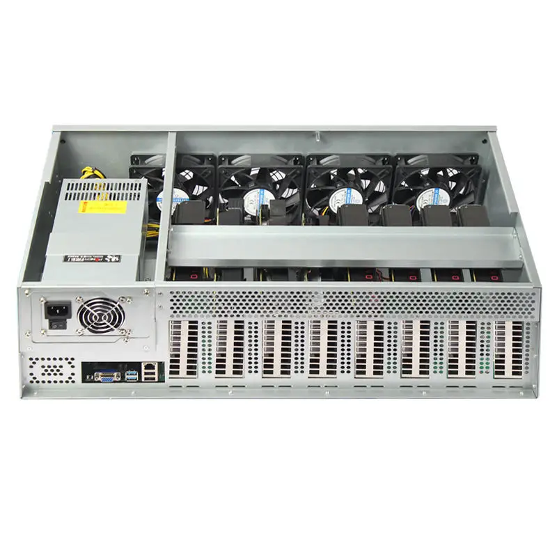 B85 65MM 케이스 8GPU 카드 장착 가능 머신 케이스 서버 섀시 컴퓨터 PC 케이스 ATX PC