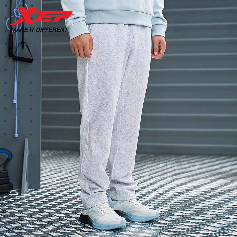 Xtep Knitting Trousers Men Winter Soft Breathable Pants Trendy Retro Comfortable Bottoms 876429630140