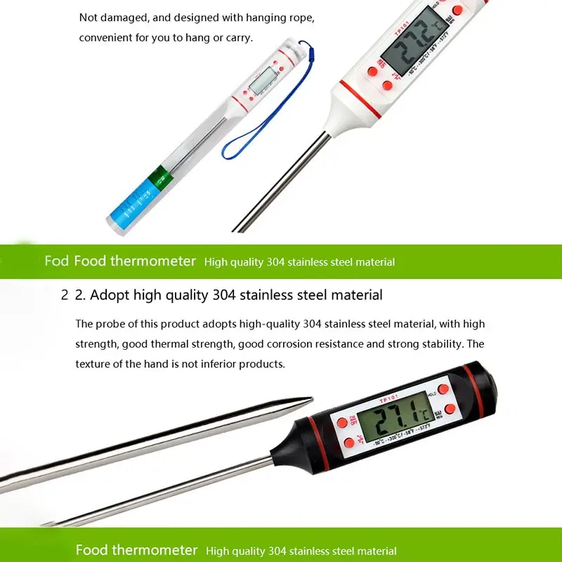 Description Picture 3 of itemTemperature Meter Gauge Tool New Meat Thermometer Kitchen Digital Cooking Food Probe Electronic BBQ Cooking Tools