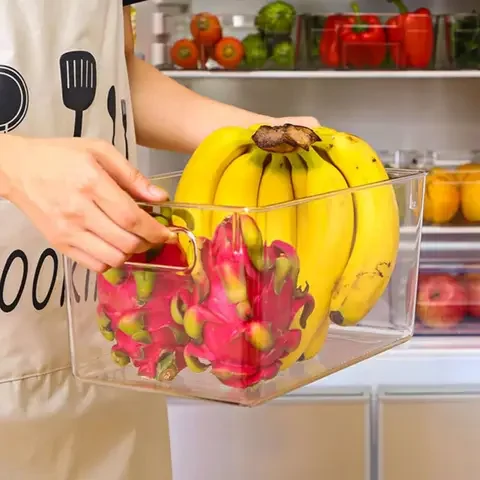 

Refrigerator Food Storage Container Fridge Fresh Box Clear Pantry Organizer for Kitchen Organizer Tool