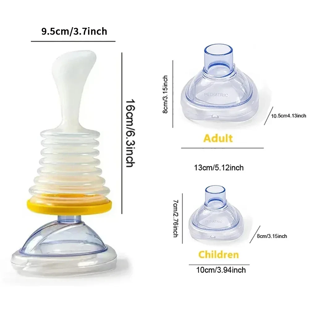 4pcs/3pcs First Aid Kit Choking Device Adults & Children Home Asphyxia Rescue Device Anti Suffocaation 2 Size Choking Rescue Kit 5