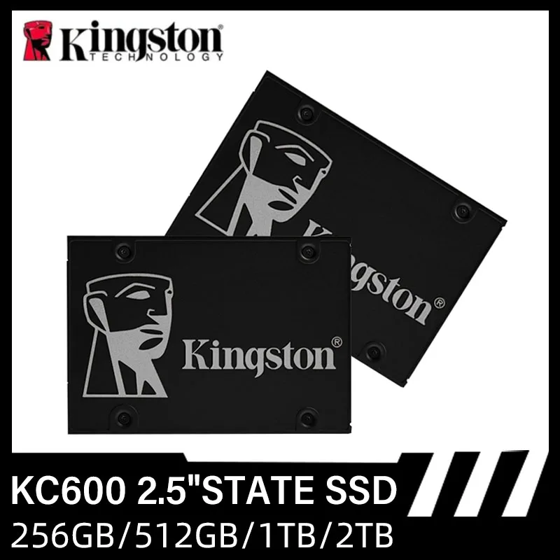 Kingston-unidade de Estado Sólido Ssd Kc600 25 Polegadas 256gb 512gb Também Também Sata Iii Hdd hd 1024gb para Notebook e pc