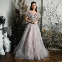 Bling Pink Luxury Dubai Evening Dresses with Belt Elegant Off Shoulder Blue Arabic Women Wedding Party Gowns SCZ002 13