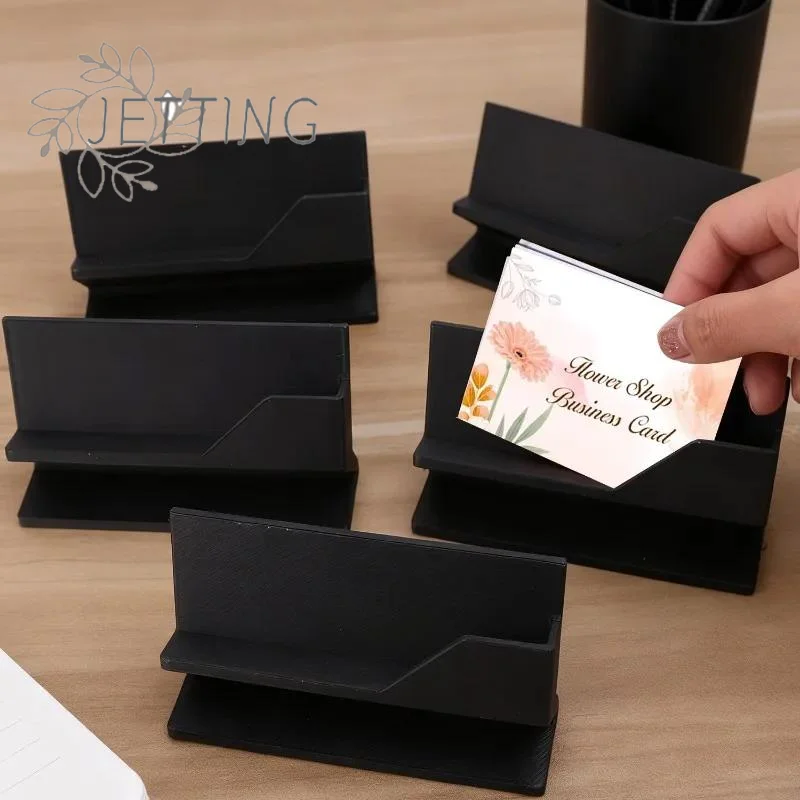 (SMTGDP11)1pc 미니멀리스트 명함 홀더 모든 크기의 카드를 보관하고 전시할 수 있는 플라스틱 데스크탑 정리함