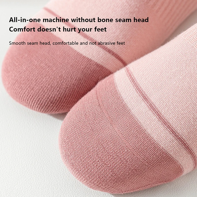 Yoga Cotton Breathable Socks Mid-calf Solid Color Striped Anti-slip Sports Socks Pilates Socks Dance Fitness Training Socks 4 S7a96226522ce4822a2a6dc74e0929dd26