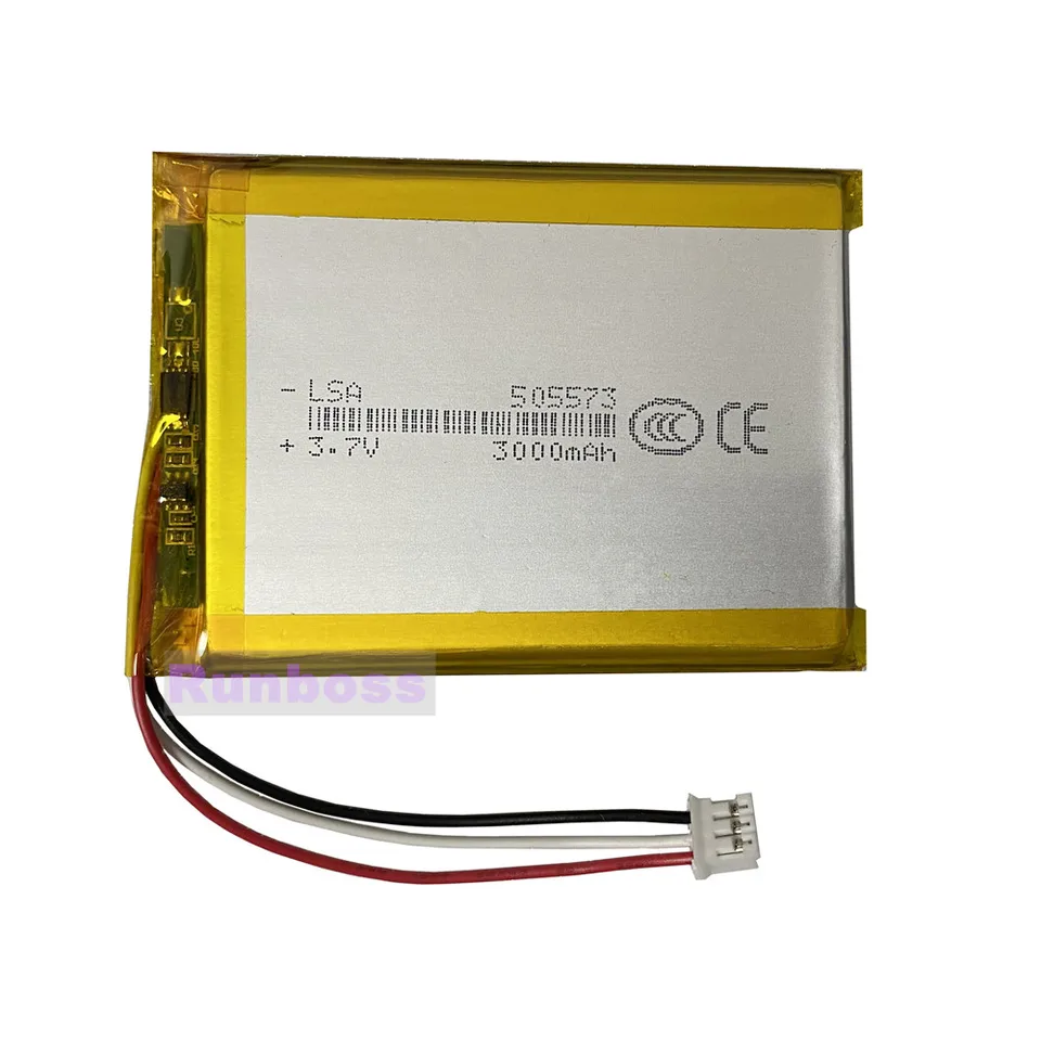 3.7V 3000mAh 11.1Wh Li-Polymer Li Lipo Battery NTC Thermistor 3 Wires - Foto 9