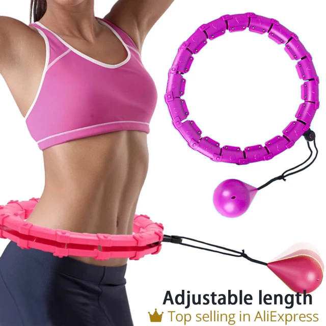  8 Section Fitness Hula Hoop for Women, Adults Professional  Detachable Exercise Weighted Hoola Hoop Adjustable Size : Sports & Outdoors