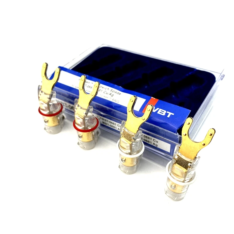 Adaptador de Cobre Puro em Forma de y para Alto-falante Entrada de Adaptador Cabo Unidades Rosqueamento Áudio Plugue Conector 4 - Image 3