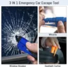 Safety Hammer Car Escape Tool 3-in-1 Window Breaker Seat belt Cutter Compact Emergency Hammer Escape Tool for Car Accessories 1