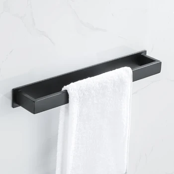 Black Stainless Steel Towel Rack 1