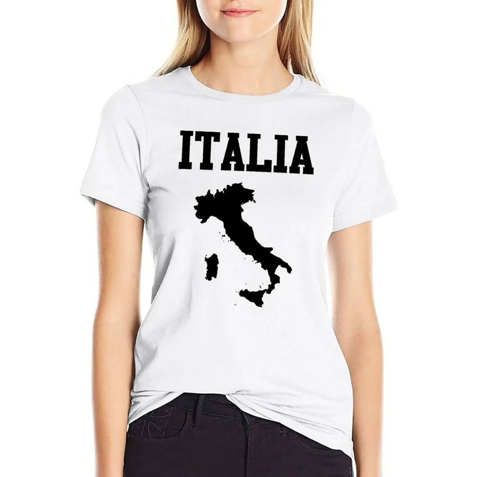 

vintage Italia Flag Italy Italian Italiano Gifts T-shirt Blouse female T-shirt Women