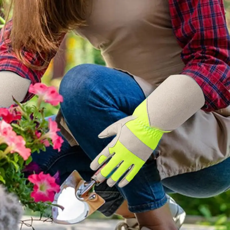 Long Gardening Gloves Or Women Thorn Proof Gloves Men's Rose Pruning Garden Gloves For Digging Glove Gardening Dipping Labor 4