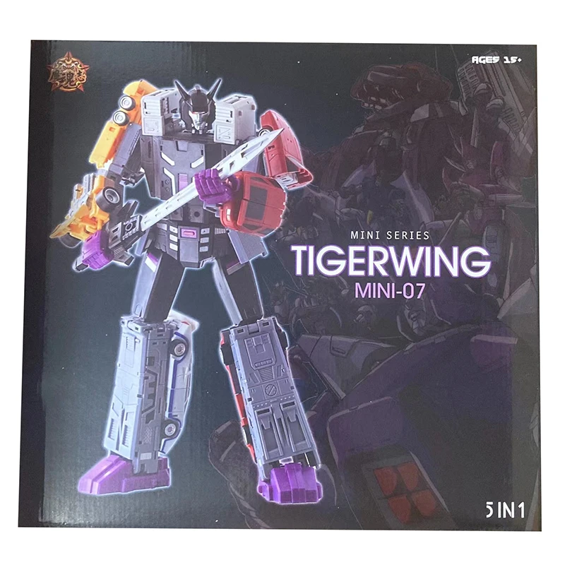 Фото Игрушки MHZ MINI07 Menasor набор шедевр трансформер 5 в 1 экшн-фигурка игрушка модель фильма большой размер KO деформация автомобиль робот №3