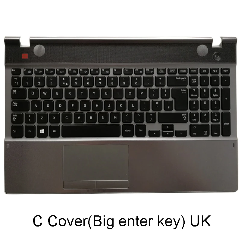 laptop cases New For Samsung NP550P5C 500P5C Series Laptop LCD Palmrest With Keyboard UK US Bottom Case Shell C D E Cover laptop shell Laptop Bags & Cases