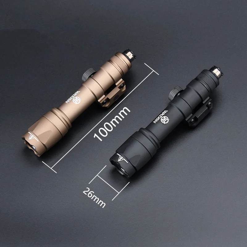 Tactical Airsoft Surfir M600C Flashlight With Press Button Dual Fuction Switch Fit 20MM Picatinny Rail Outdoor Hunting LED Light