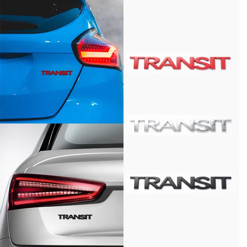 Car Styling Metallo Per Ford Transit Logo Mpv Car Fender Emblem Camper Van Posteriore Tronco Badge Decor Sticker