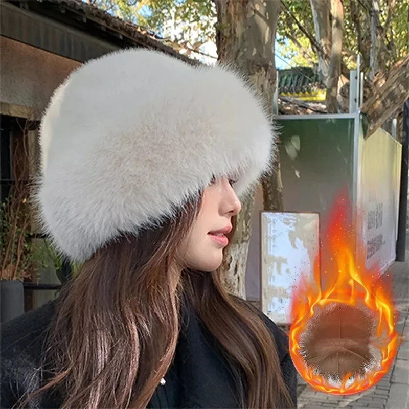 Fisherman Cap Solid Color Warm Hat Winter Hat Warm Women'S Hat For Daily Use Fashion Accessory Outdoor Activities