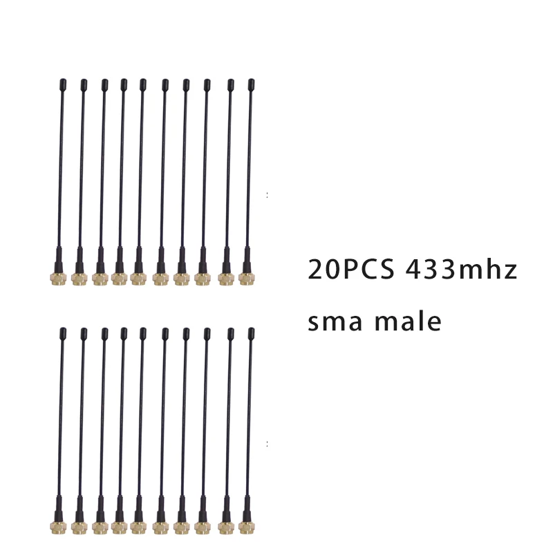 433Mhz 안테나 5dbi Sma 수 플러그 커넥터 스트레이트 433MHz 탄소강 구부릴 수 있는 안테나 LORA LORAWAN 433 IOT antena