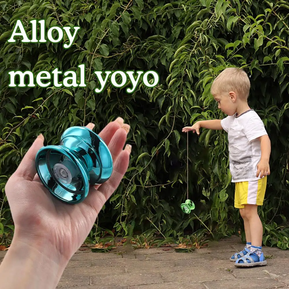 Children Beginners Professional Aluminum Metal Yoyo Ball Competitive Yoyoball Adult Kids Yoyoyoball with Accessories yoyo ball
