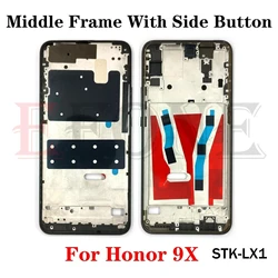 Premium Quality Middle Frame Rear Housing and Front LCD Frame Replacement (Honor 9X Black)