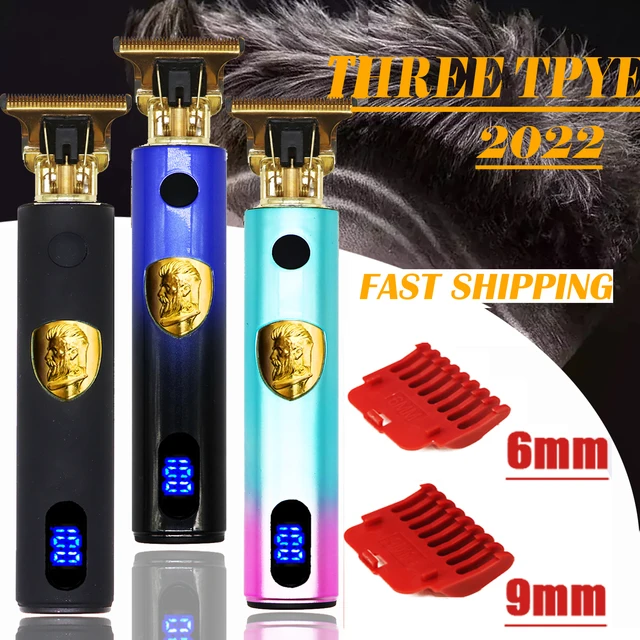 2022 Vintage t9 Electric Shavers Hair Trimmer Barber Hair Clipper Cordless Hair Cutting Machine Beard Men Razors Sets kit Moser 1