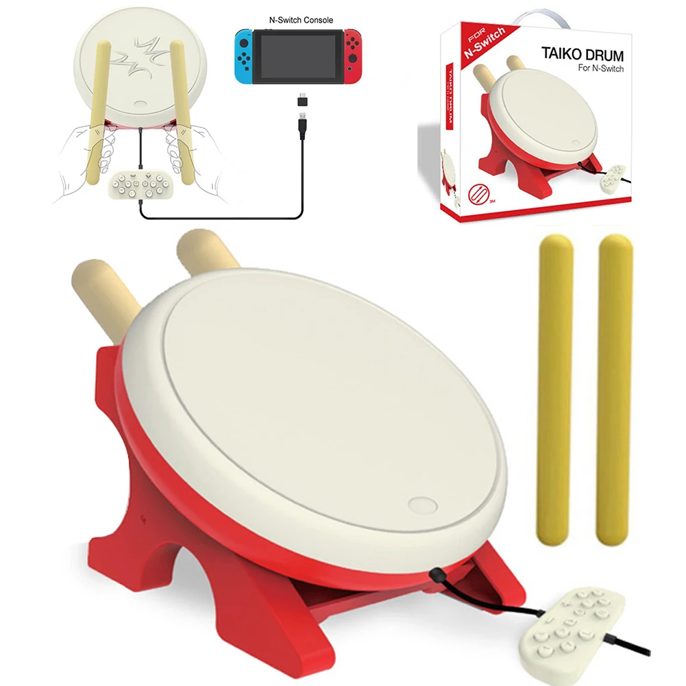 TaikoDrumforNintendoSwitchVideoGameAccessorieswithDrumSticks