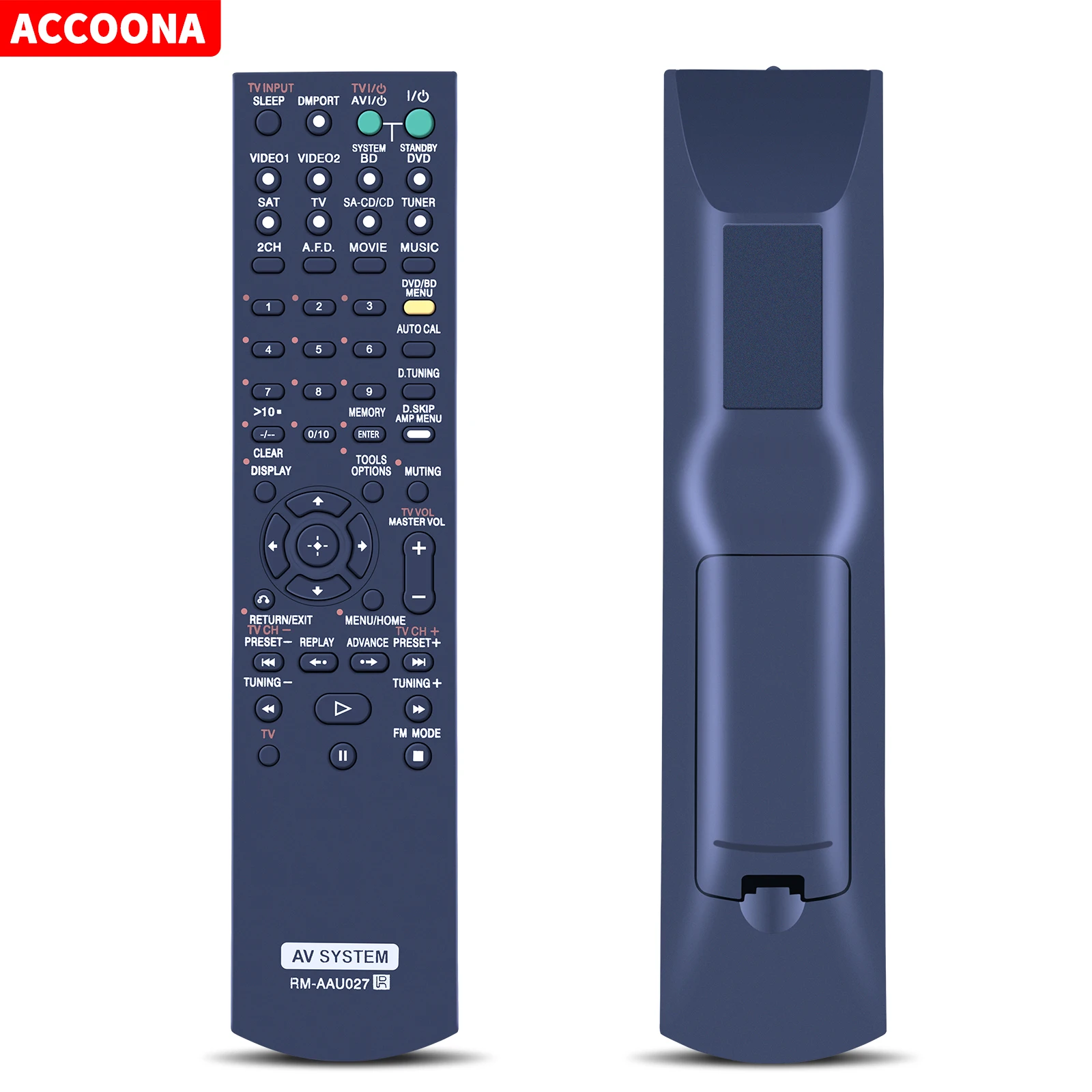 RM-AAU027 Remote Control for Sony Home Theatre System RM-AAU021 HTSS2300/C STRDG520 HT7200DH HT-DDW5500 STR-KM5500 TA-KMSW500